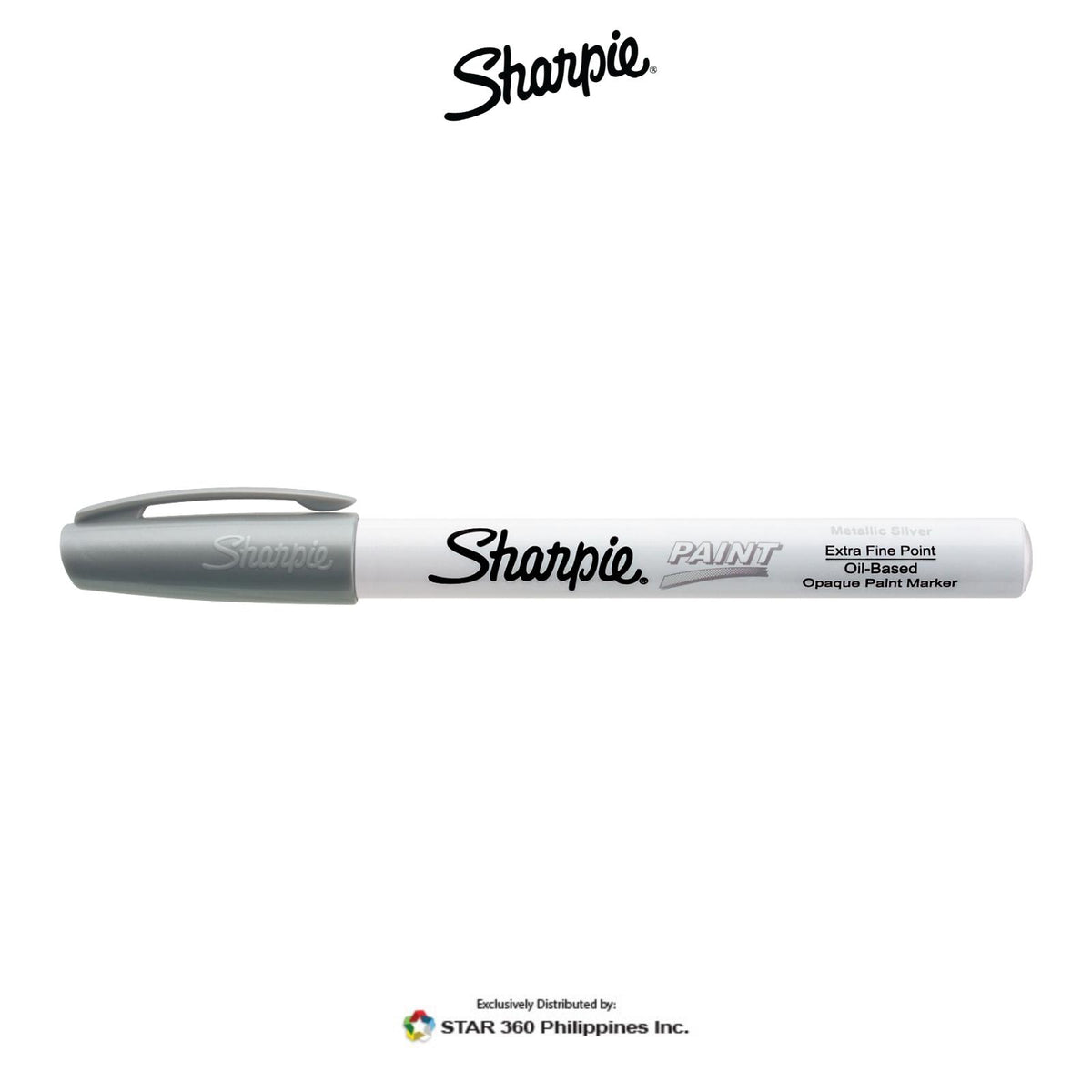 Sharpie® Oil-Based Paint Marker, Fine Point, Silver 