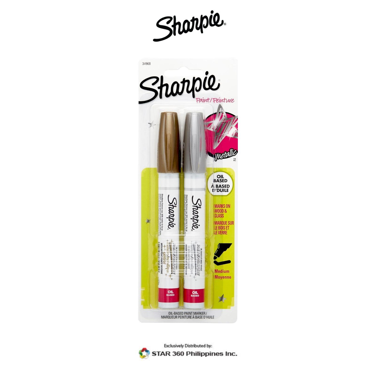 Sharpie Medium Oil Based Sets Star 360