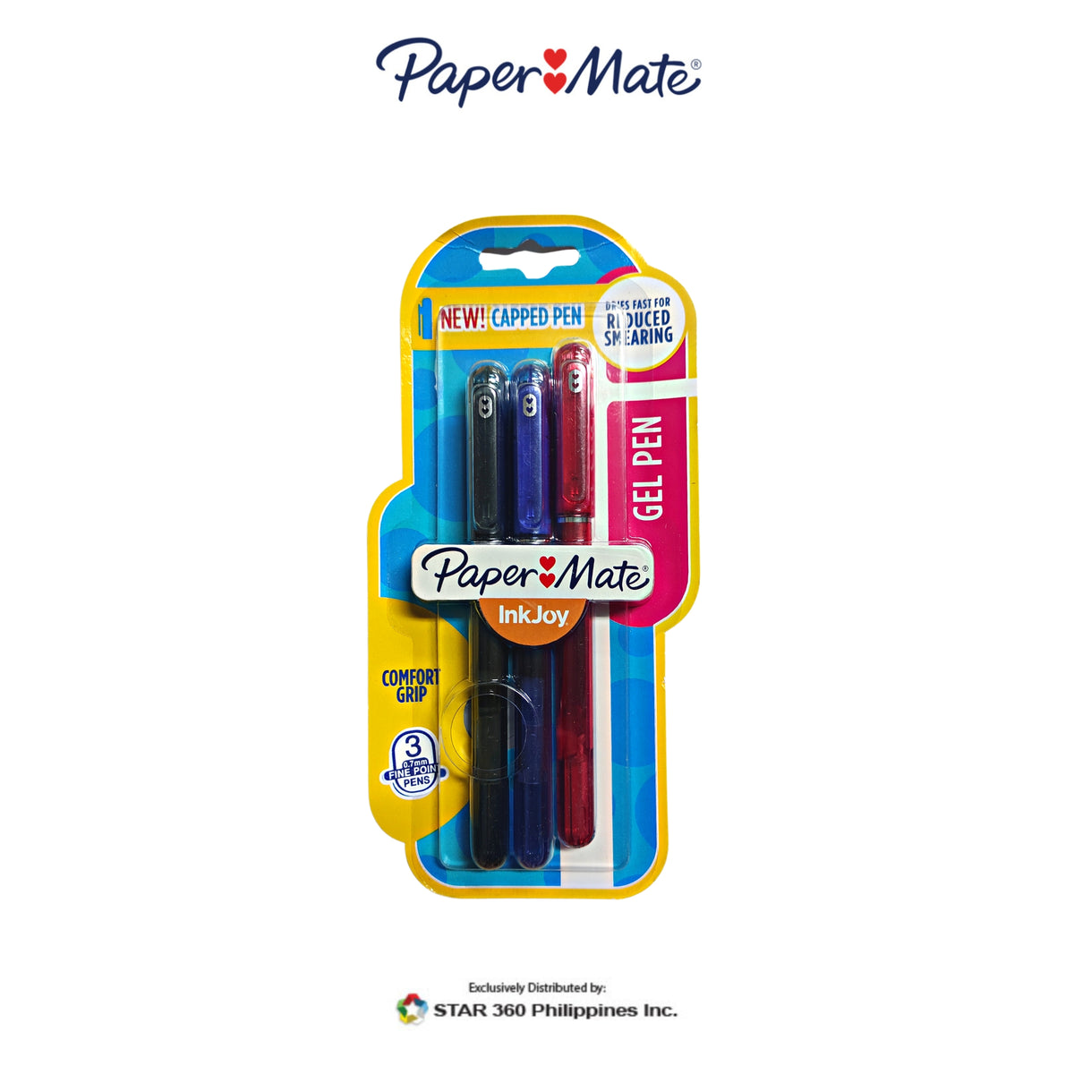 Paper Mate Inkjoy Capped Gel Pen 3ct Star 360
