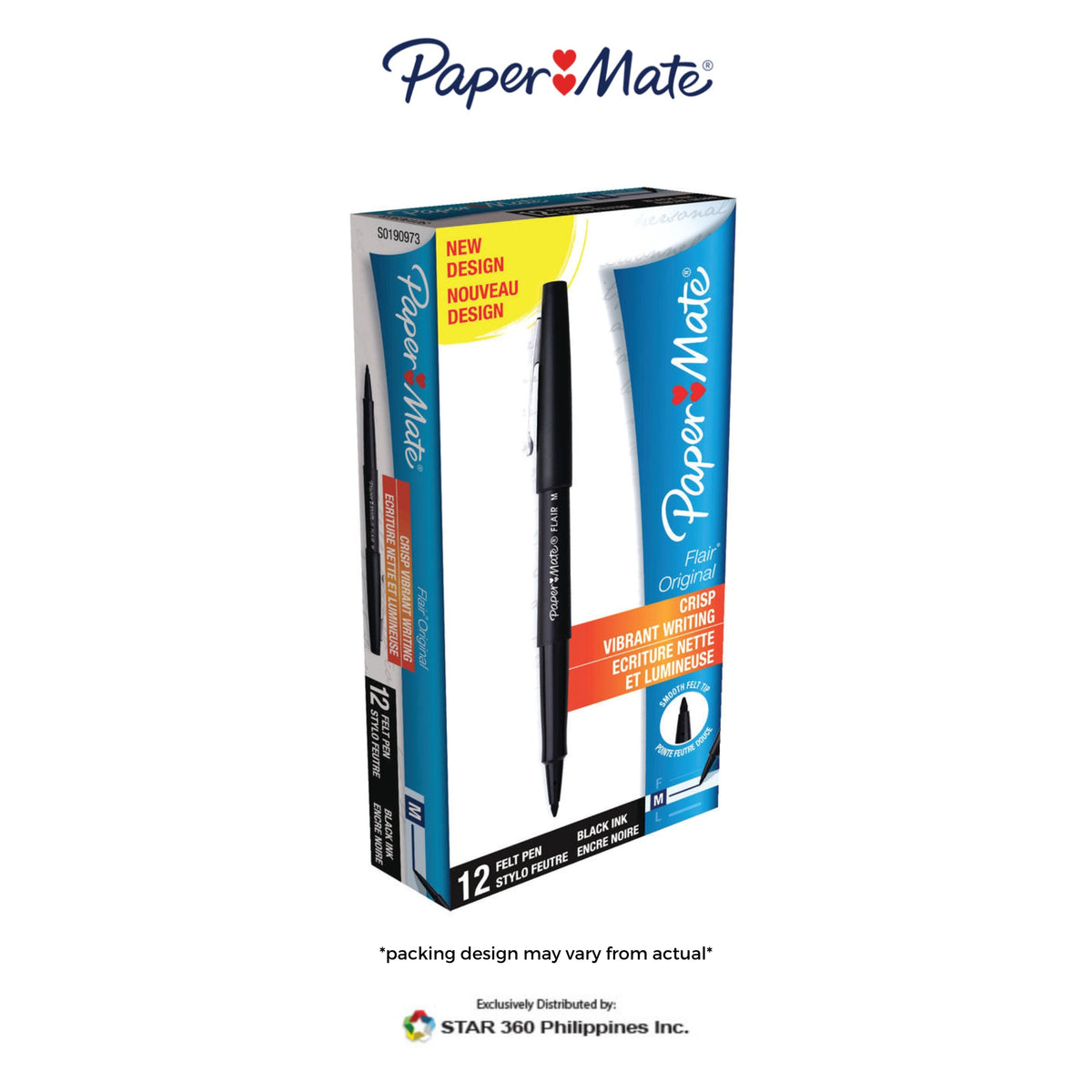 Paper Mate Medium Flair Felt Tip Pen (Box of 12s)