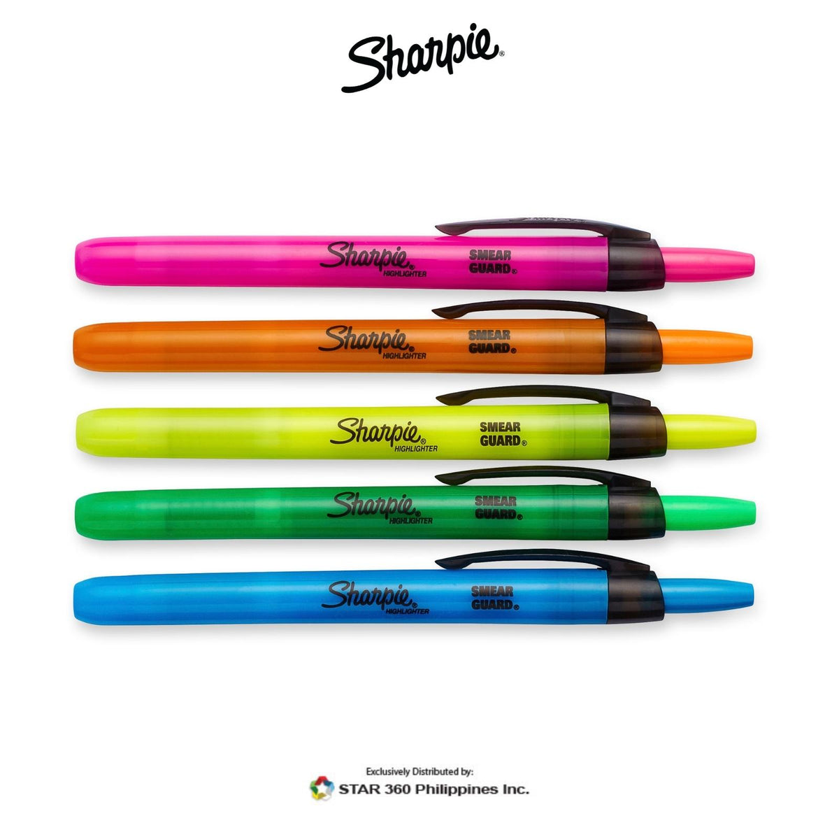 Sharpie Retractable Highlighter Assorted Sets Star 360
