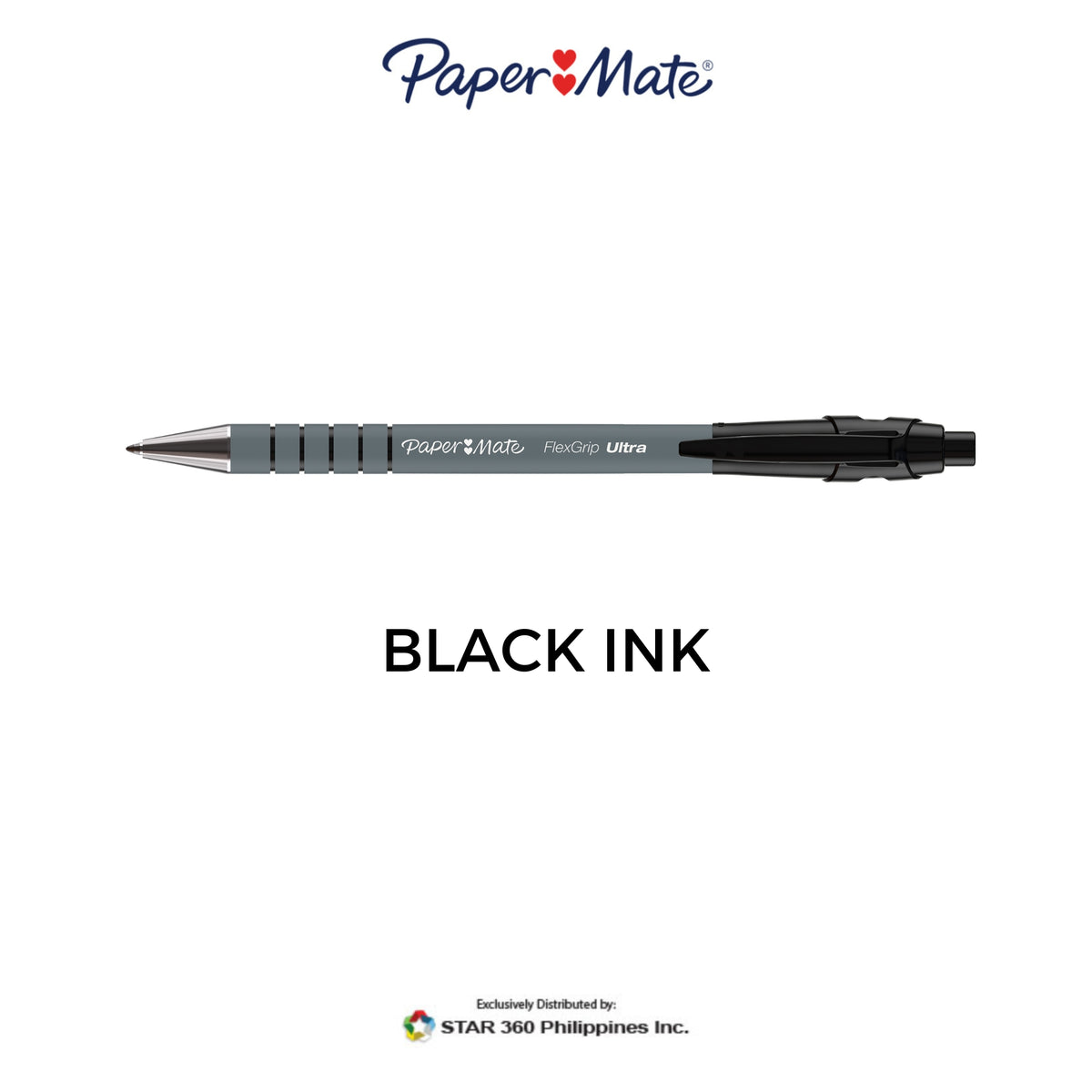 Paper Mate Flex Grip Ultra Gel Pen Black Ink - Main Image