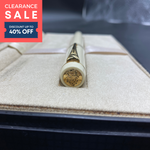 (CLEARANCE SALE) Parker Duofold White Ivorine Gold Trim Rollerball Pen