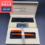 (CLEARANCE SALE) Parker Duofold International Big Red Gold Trim Fountain Pen Fine nib