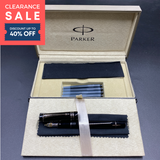 (CLEARANCE SALE) Parker Duofold International Black PT Fountain Pen