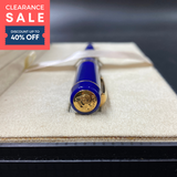 (CLEARANCE SALE) Parker Duofold Lapis Lazuli Gold Trim Rollerball Pen