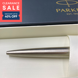 (CLEARANCE SALE) Parker Jotter London Stainless Steel Gold Trim Ballpoint Pen