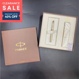 (CLEARANCE SALE) Parker Sonnet Feminine Silver Fountain Pen with Free Pen Pouch