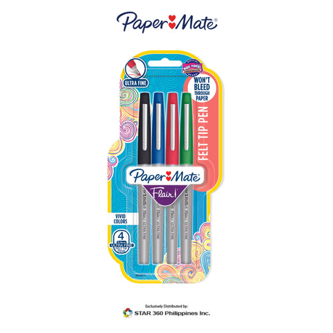 Paper Mate Flair Ultra Fine Tip Pens Business 4ct