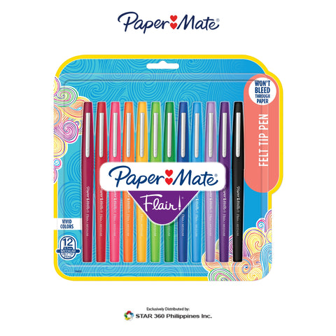 Paper Mate Flair Medium Felt Tip Pen Fashion 12ct