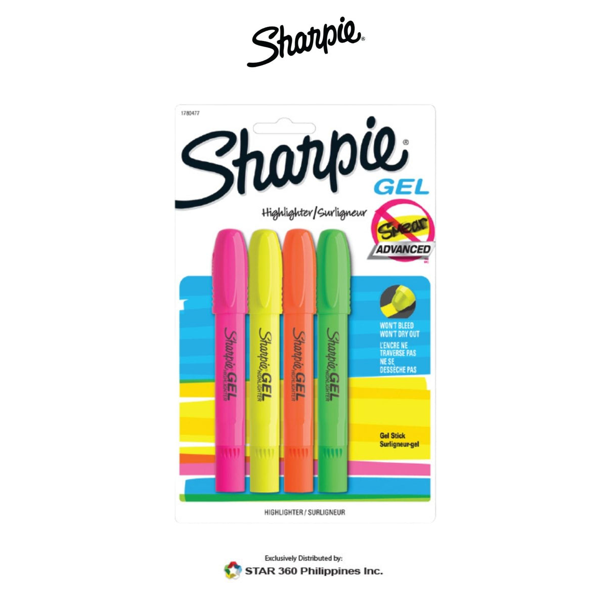 Sharpie Gel Stick Highlighter Sets Star 360