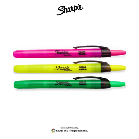 Sharpie Retractable Highlighter 3ct Sets