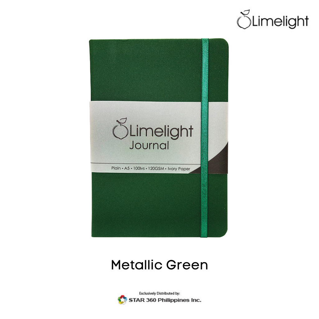 Lemuette  Green Starburst Square Sketchbook Journal