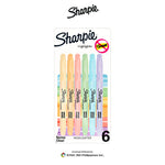 Sharpie Pocket Accent Pastel Highlighter Asstd 6ct