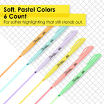 Sharpie Pocket Accent Pastel Highlighter Asstd 6ct