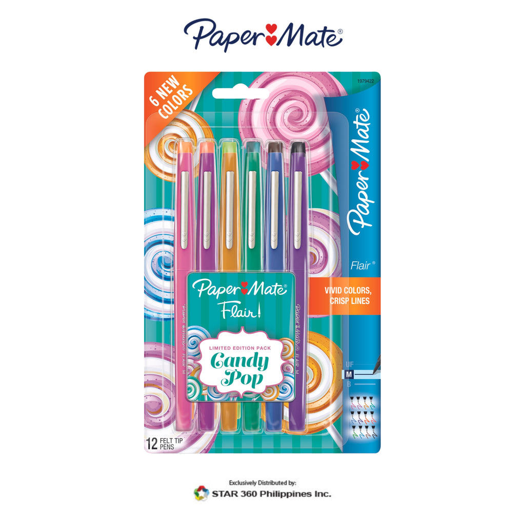 Paper Mate Flair Medium Point Candy Pop 12ct - Main Image