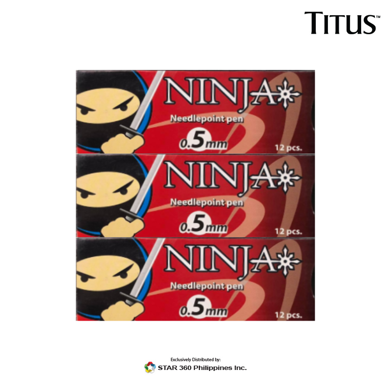 Titus Ninja Pens Bundle (Black, Blue, Red) – Star 360
