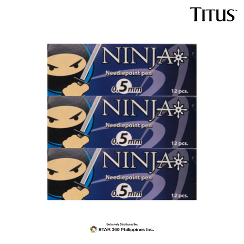 Titus Ninja Pens Bundle (Black, Blue, Red) – Star 360