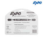 Expo 2-in-1 Dry Erase Whiteboard Marker - Chisel Tip (Asstd 4ct)