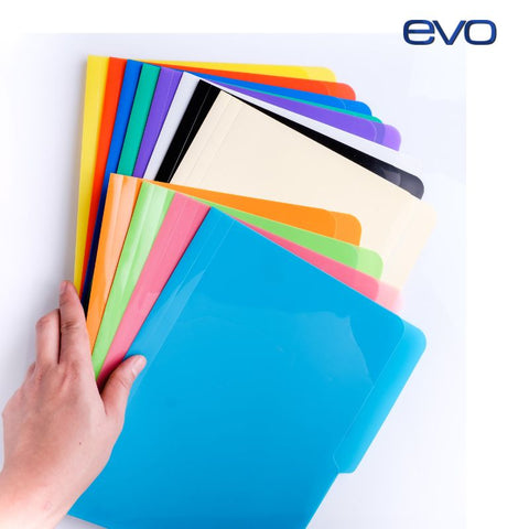 CLEARANCE SALE: EVO Plastic File Folder (12pcs./pack) - ShortSize