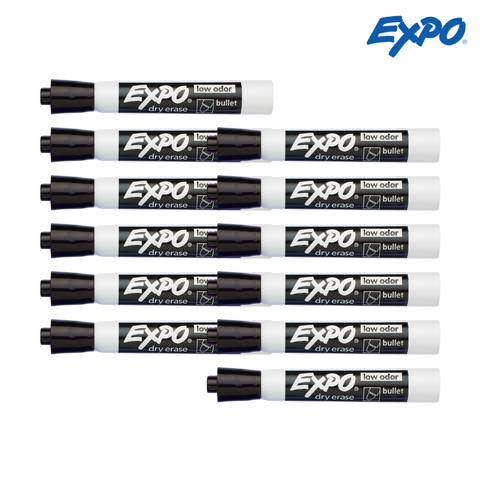 Expo Low Odor Dry Erase Whiteboard Marker - Bullet Tip (Pack of 12s)