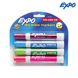 Expo Low Odor Dry Erase Whiteboard Marker - Chisel Tip (2 Asstd 4s)