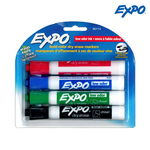 Expo Low Odor Dry Erase Whiteboard Marker - Chisel Tip (Basic Asstd 4s)