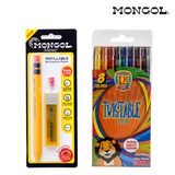 Mongol Mates with LK Art Twistable Crayons Bundle
