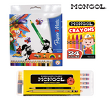 Mongol BTS Bundle with Paper Mate Colored Pencils