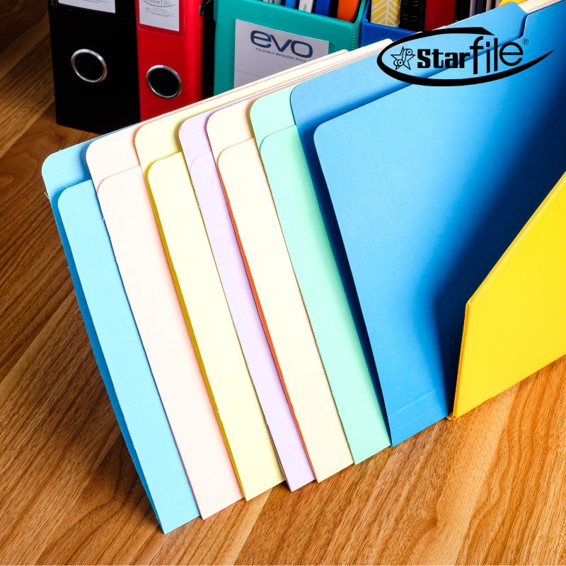 CLEARANCE SALE : Starfile Pastel File Folders - Short/ Long Size – Star 360